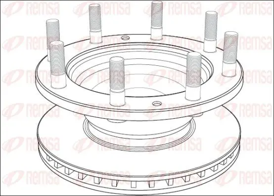 Handler.Part Brake disc REMSA NCA100320 1