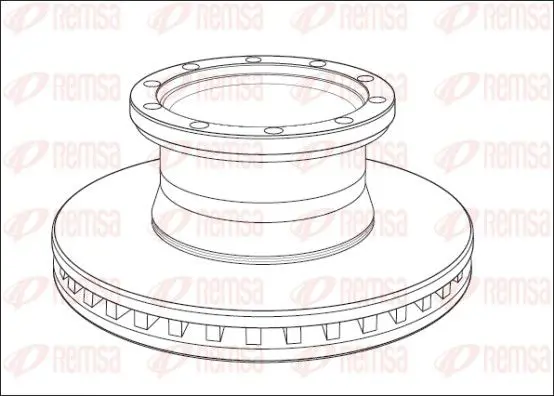 Handler.Part Brake disc REMSA NCA101120 1