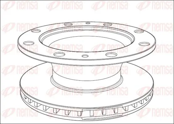 Handler.Part Brake disc REMSA NCA101420 1