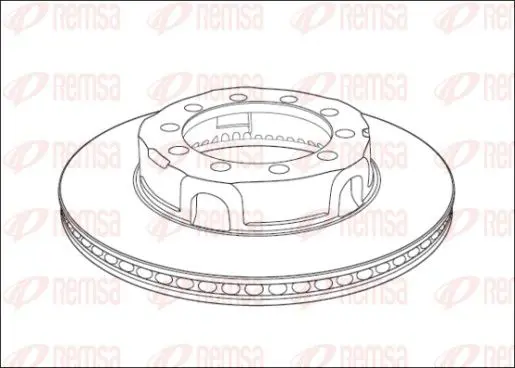 Handler.Part Brake disc REMSA NCA101720 1