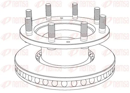 Handler.Part Brake disc REMSA NCA102120 1