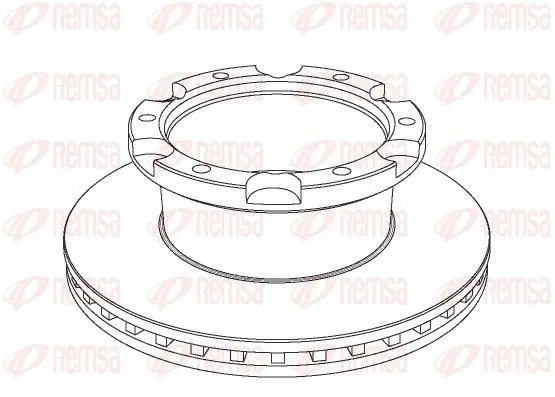 Handler.Part Brake disc REMSA NCA103620 1