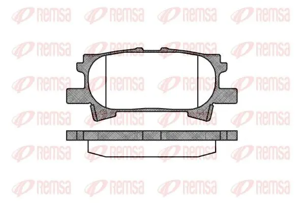 Handler.Part Brake pad set, disc brake REMSA 104000 1