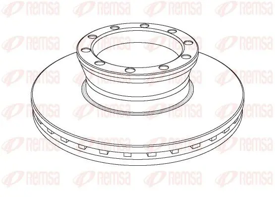 Handler.Part Brake disc REMSA NCA104120 1