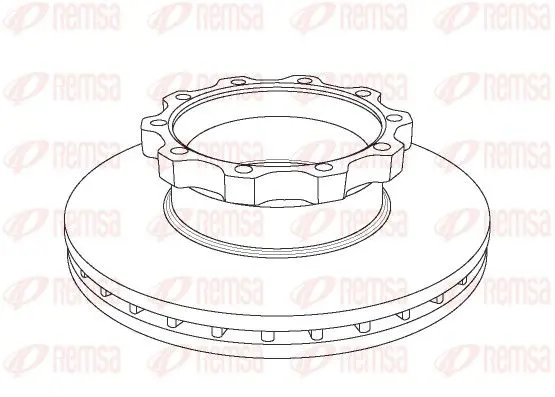 Handler.Part Brake disc REMSA NCA104420 1