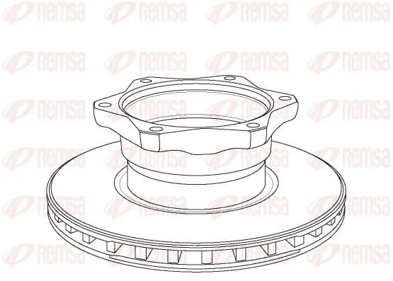 Handler.Part Brake disc REMSA NCA105220 1