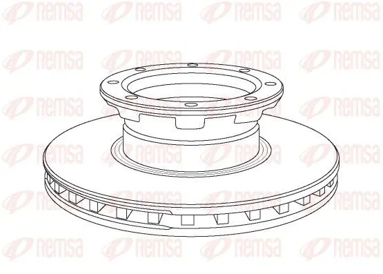 Handler.Part Brake disc REMSA NCA105720 1