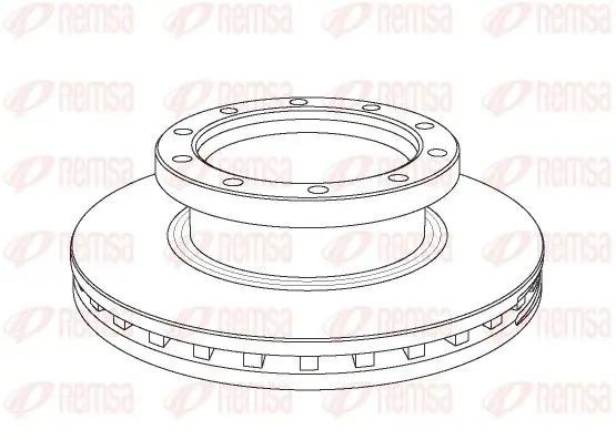 Handler.Part Brake disc REMSA NCA106120 1