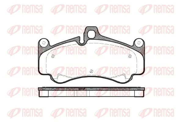 Handler.Part Brake pad set, disc brake REMSA 106600 1