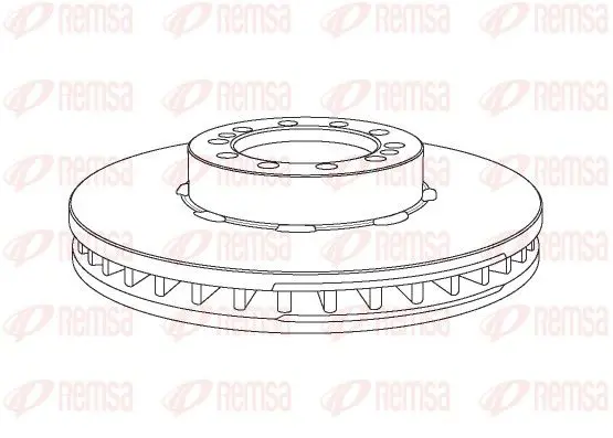 Handler.Part Brake disc REMSA NCA106720 1