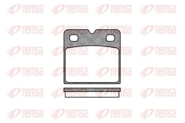 Handler.Part Brake pad set, disc brake REMSA 106700 1