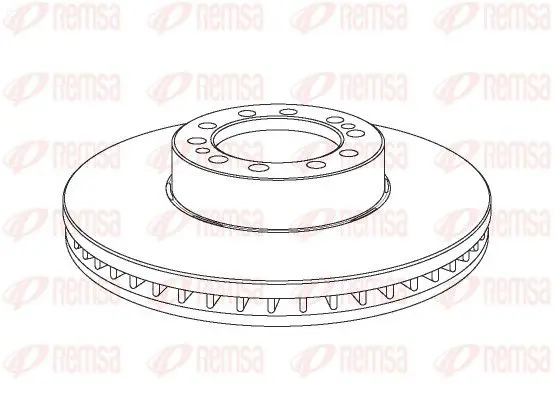 Handler.Part Brake disc REMSA NCA107520 1