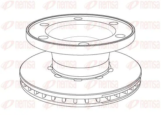 Handler.Part Brake disc REMSA NCA107620 1