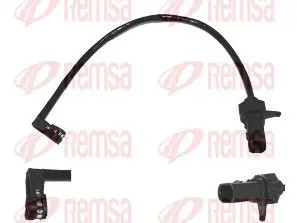 Handler.Part Warning contact, brake pad wear REMSA 001077 1