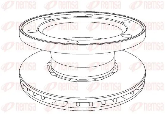 Handler.Part Brake disc REMSA NCA107720 1