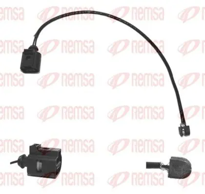 Handler.Part Warning contact, brake pad wear REMSA 001108 1