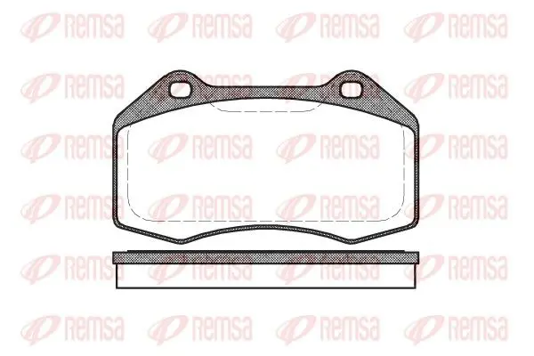 Handler.Part Brake pad set, disc brake REMSA 111300 1