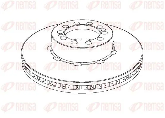 Handler.Part Brake disc REMSA NCA112620 1