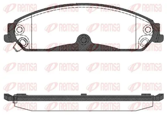 Handler.Part Brake pad set, disc brake REMSA 112804 1