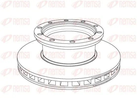 Handler.Part Brake disc REMSA NCA114420 1