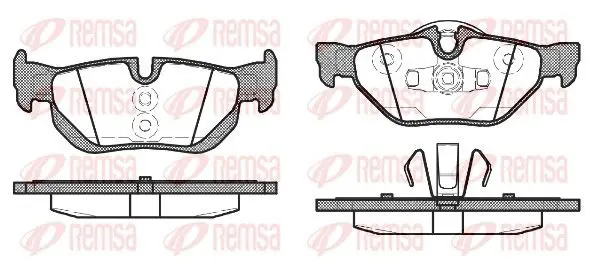 Handler.Part Brake pad set, disc brake REMSA 114510 1