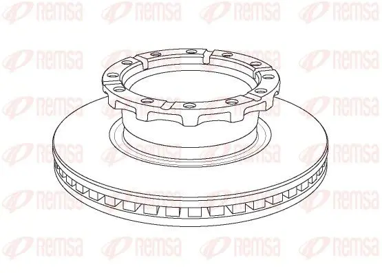 Handler.Part Brake disc REMSA NCA115920 1