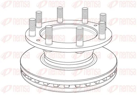 Handler.Part Brake disc REMSA NCA116220 1