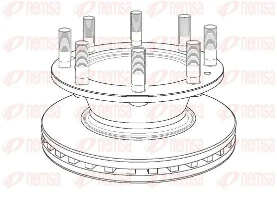 Handler.Part Brake disc REMSA NCA116320 1