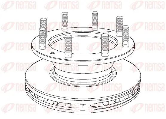 Handler.Part Brake disc REMSA NCA116720 1