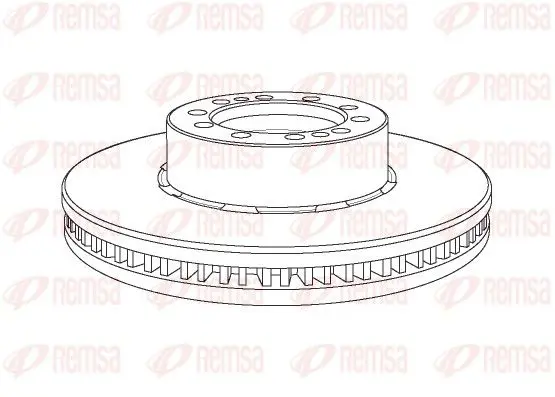 Handler.Part Brake disc REMSA NCA116920 1