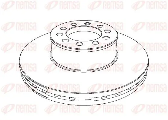 Handler.Part Brake disc REMSA NCA117320 1