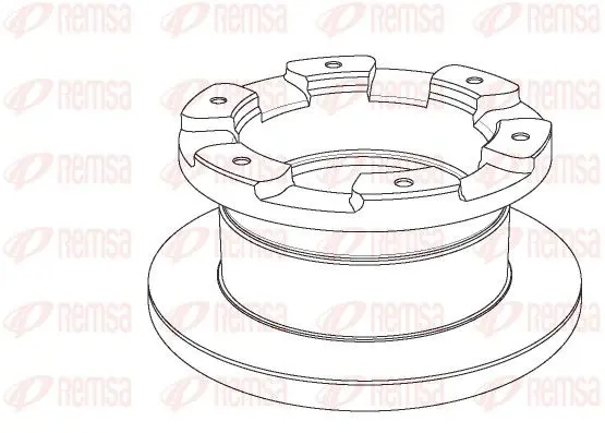 Handler.Part Brake disc REMSA NCA118110 1