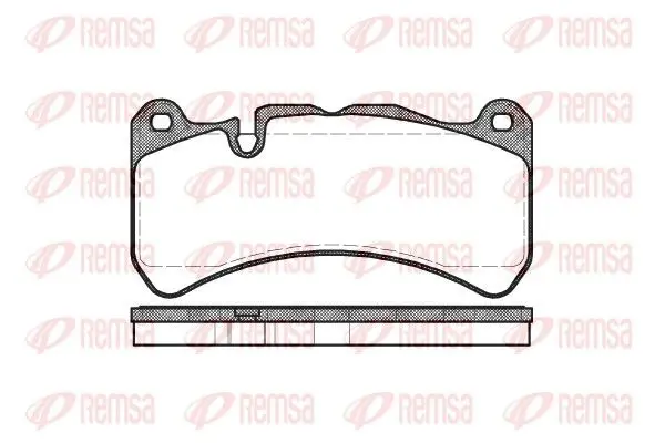 Handler.Part Brake pad set, disc brake REMSA 119200 1