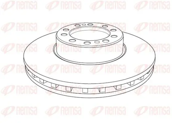 Handler.Part Brake disc REMSA NCA119320 1