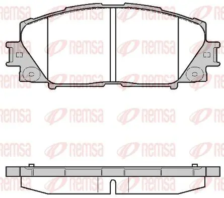 Handler.Part Brake pad set, disc brake REMSA 122410 1