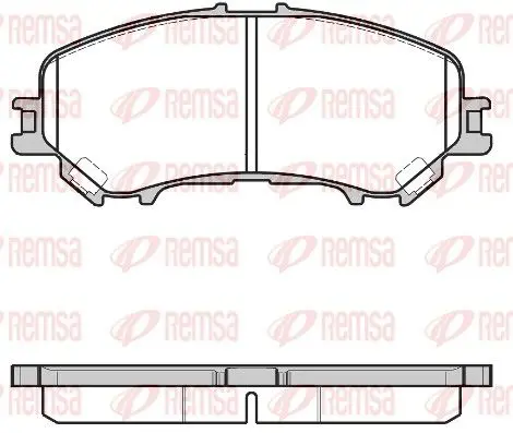 Handler.Part Brake pad set, disc brake REMSA 131822 1