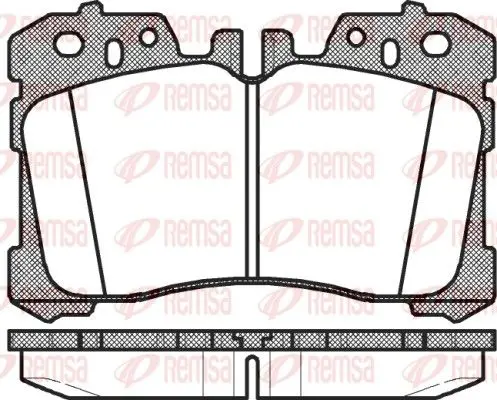 Handler.Part Brake pad set, disc brake REMSA 132000 1