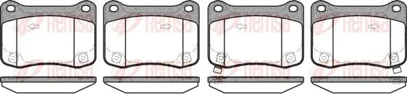 Handler.Part Brake pad set, disc brake REMSA 135302 1