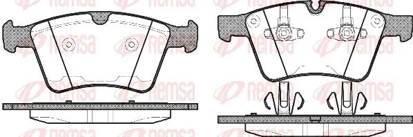 Handler.Part Brake pad set, disc brake REMSA 137000 1