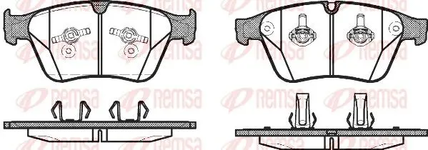 Handler.Part Brake pad set, disc brake REMSA 137100 1