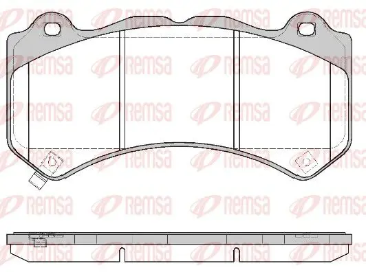 Handler.Part Brake pad set, disc brake REMSA 137604 1