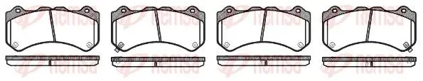 Handler.Part Brake pad set, disc brake REMSA 137602 1