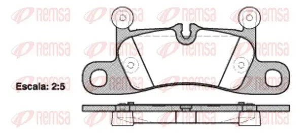 Handler.Part Brake pad set, disc brake REMSA 137910 1