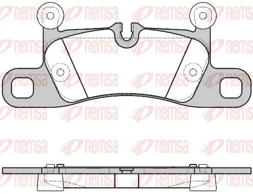 Handler.Part Brake pad set, disc brake REMSA 137940 1