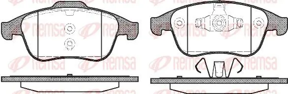 Handler.Part Brake pad set, disc brake REMSA 138900 1