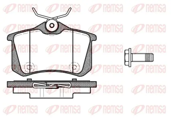 Handler.Part Brake pad set, disc brake REMSA 139110 1