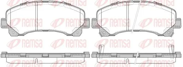 Handler.Part Brake pad set, disc brake REMSA 140700 1