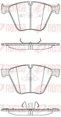 Handler.Part Brake pad set, disc brake REMSA 141920 1