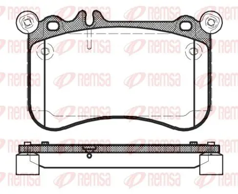 Handler.Part Brake pad set, disc brake REMSA 146500 1