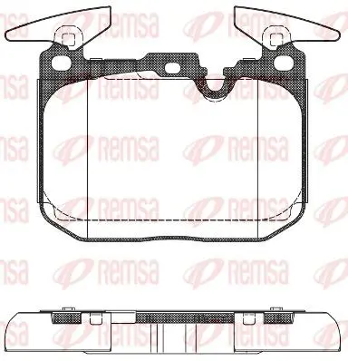 Handler.Part Brake pad set, disc brake REMSA 149100 1